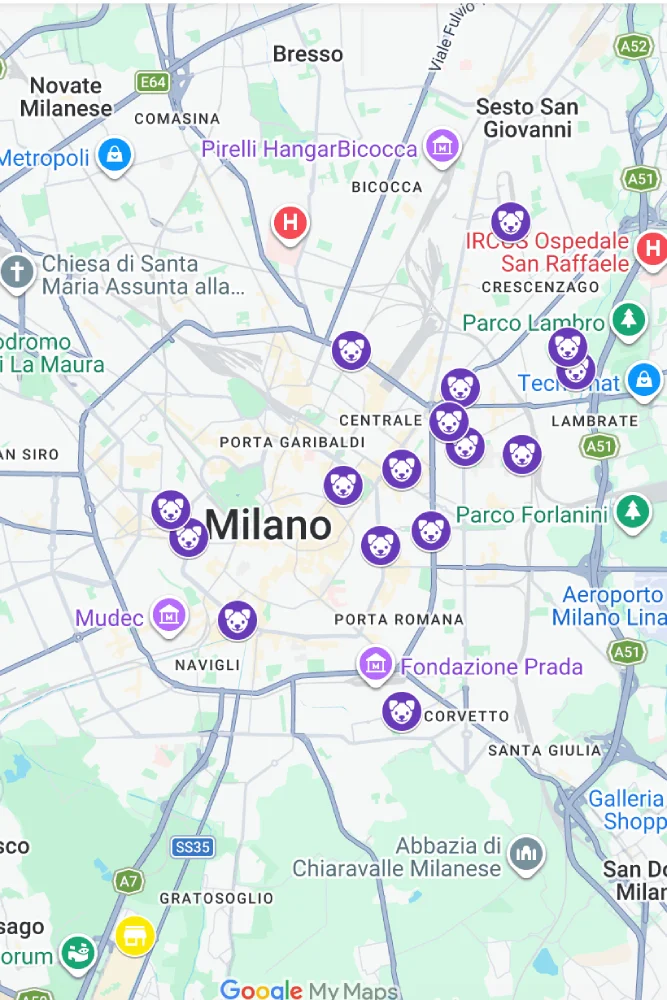 mappa-area-cani mappa area cani interattiva